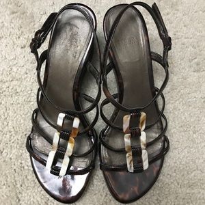 Stuart Weitzman Brown Wedge Sandal